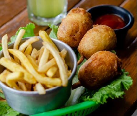 Minibanderillas con Papas a la Francesa