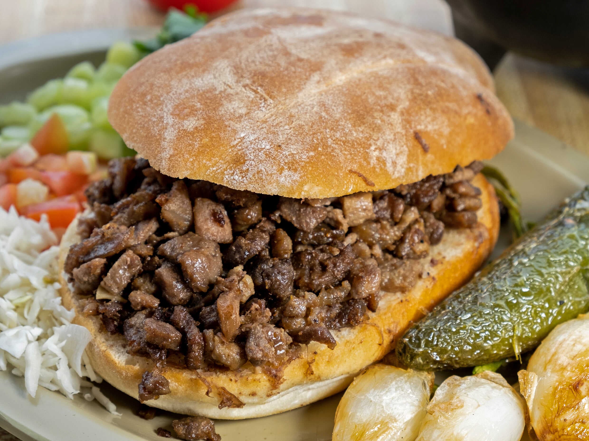 Lonche de Bistec