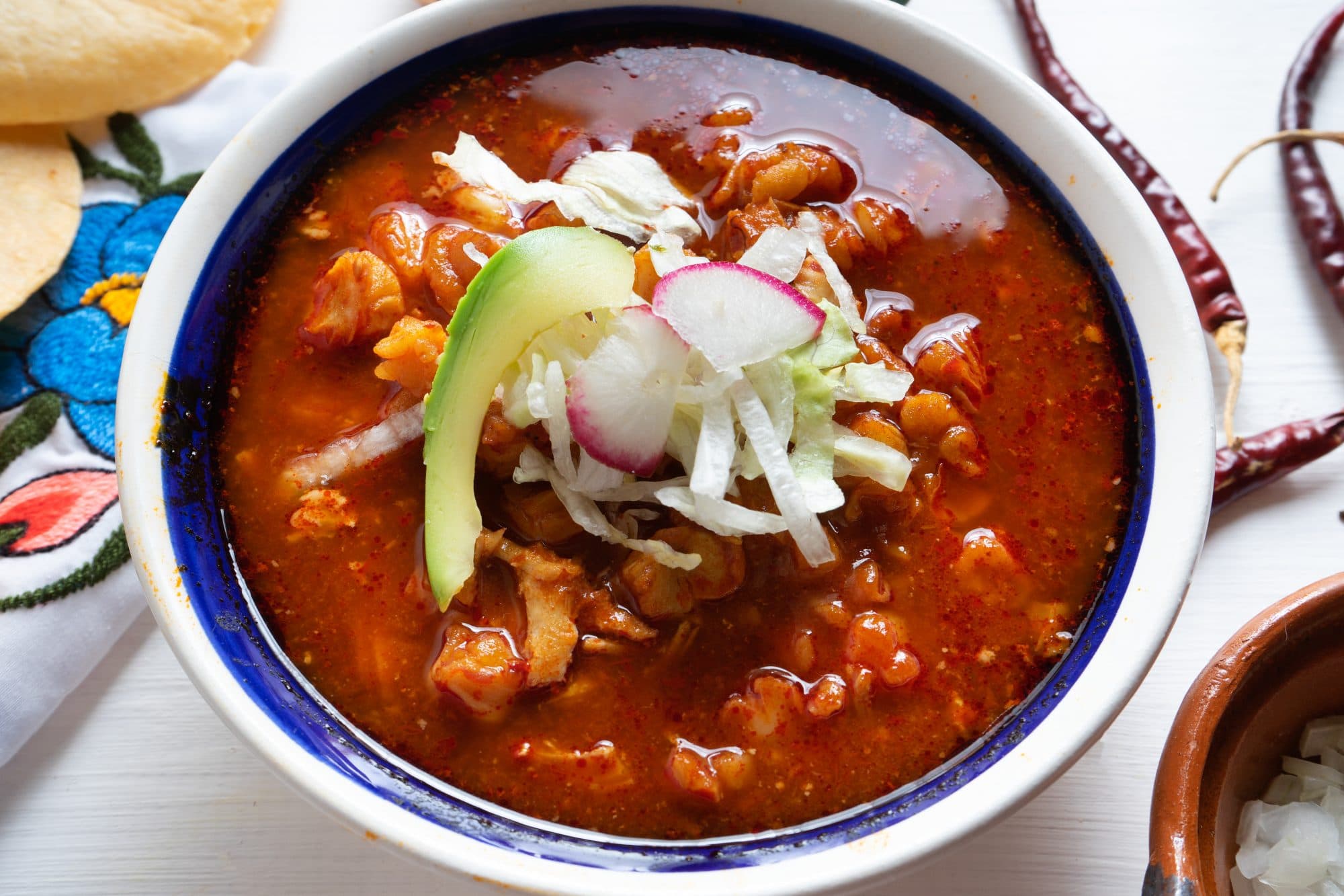 Pozole Rojo con Pollo