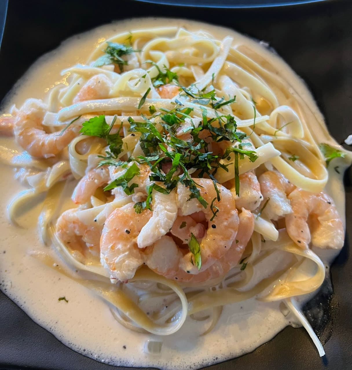 Pasta Alfredo Camaron