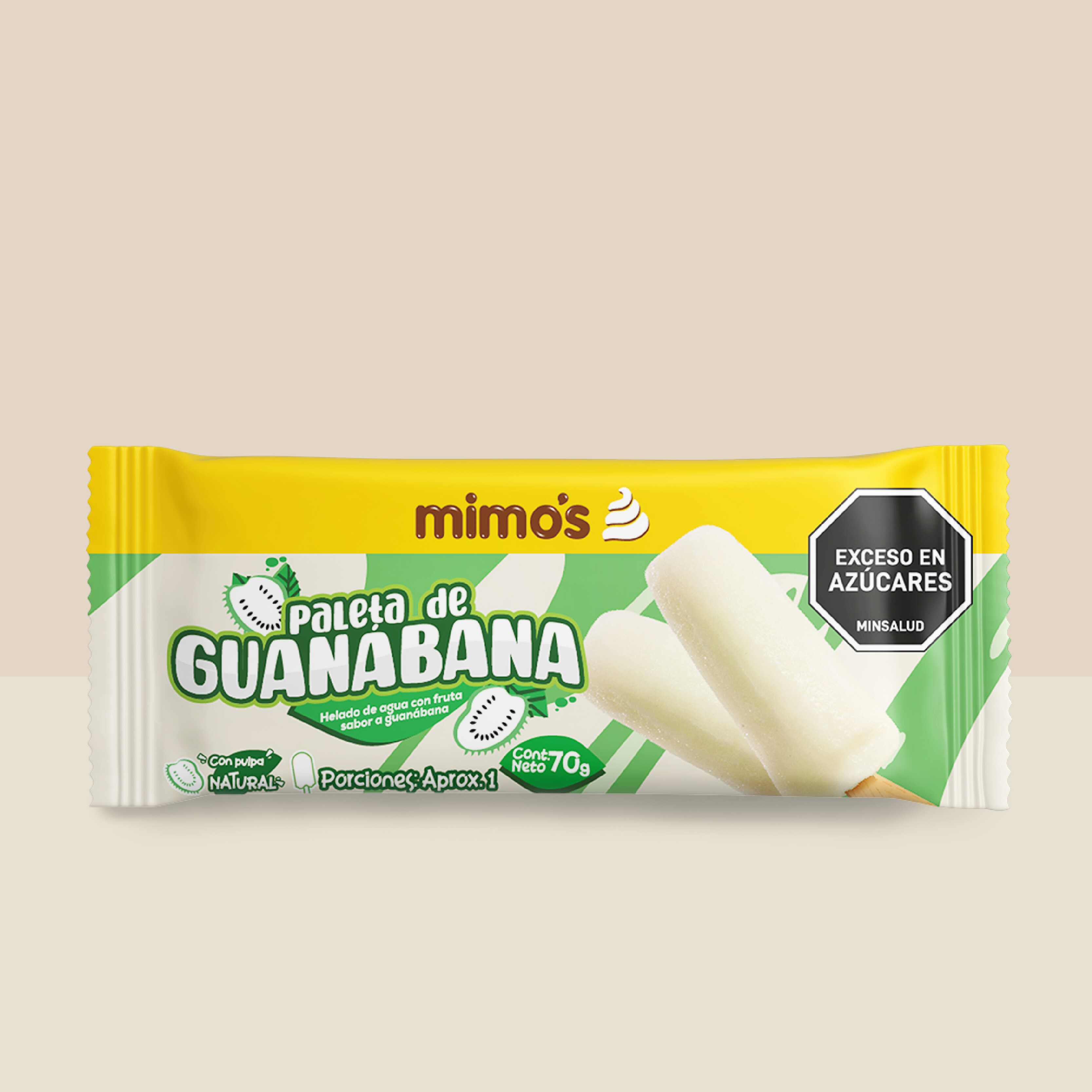 Paleta fruta Guanabana