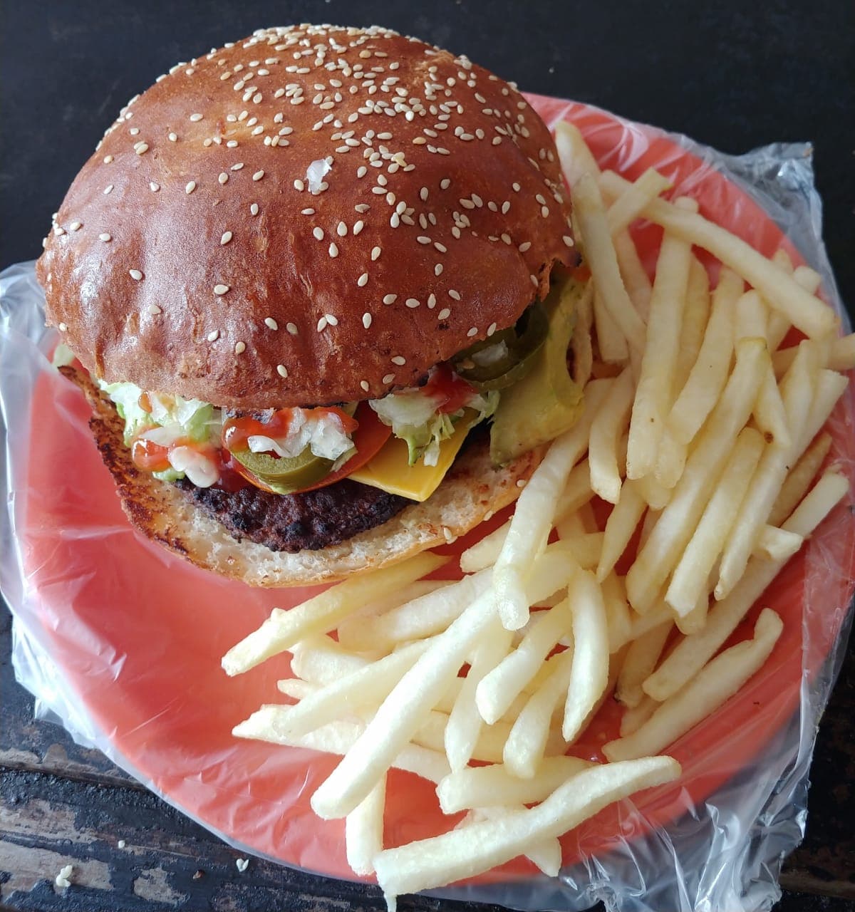Hamburguesa con Papas