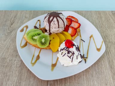 Mini Waffle Frutal