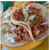 Taco de Carnitas de Maciza.