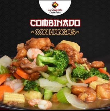 Combinado con hongos 1/2L