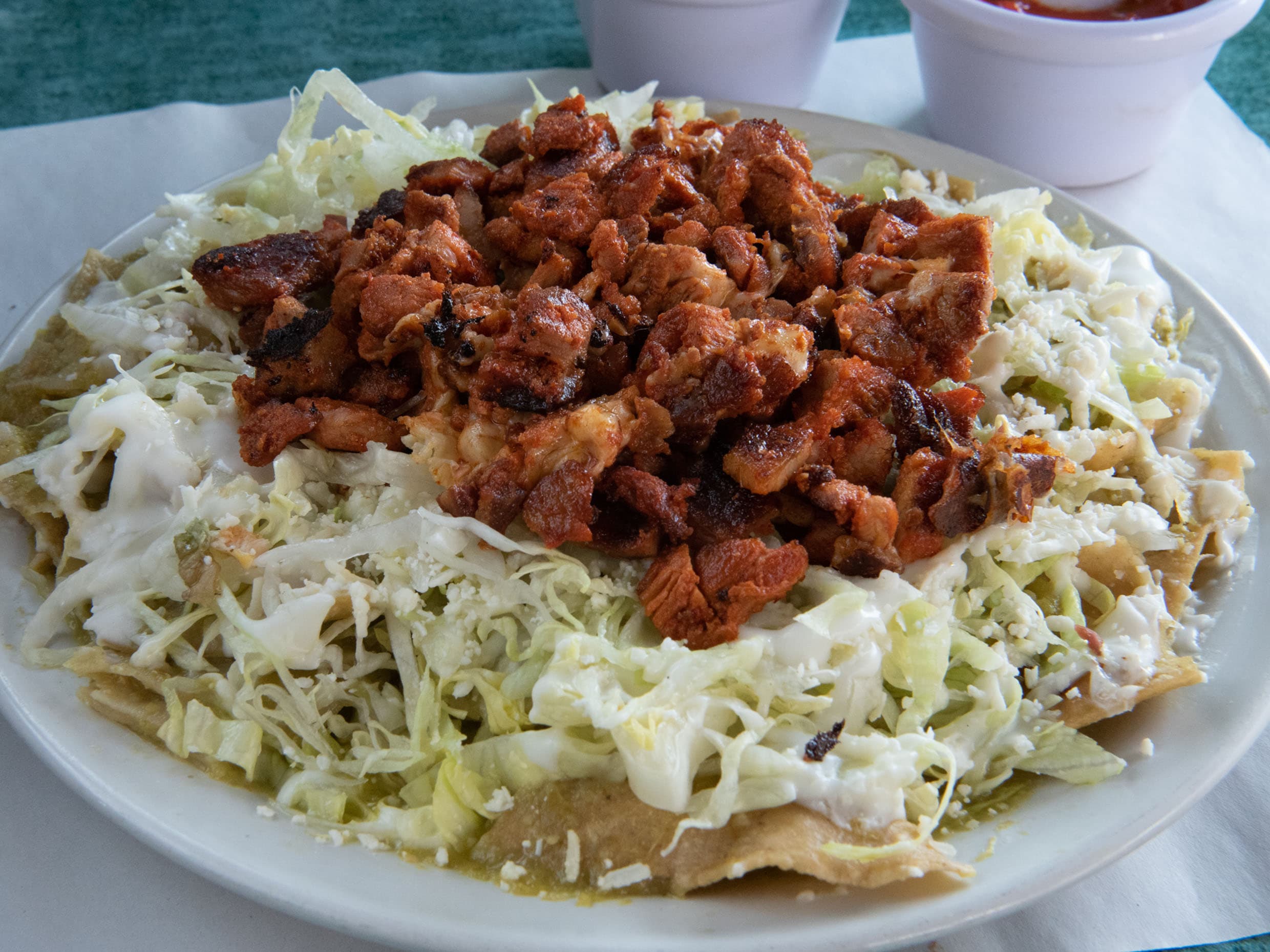 Combo Chilaquiles + Caldo Arroz y G + Agua 1/2 L