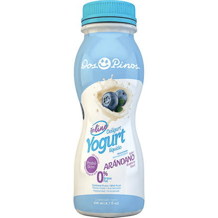 Yogurt Dos Pinos Arándanos In Line Botella 200 ml