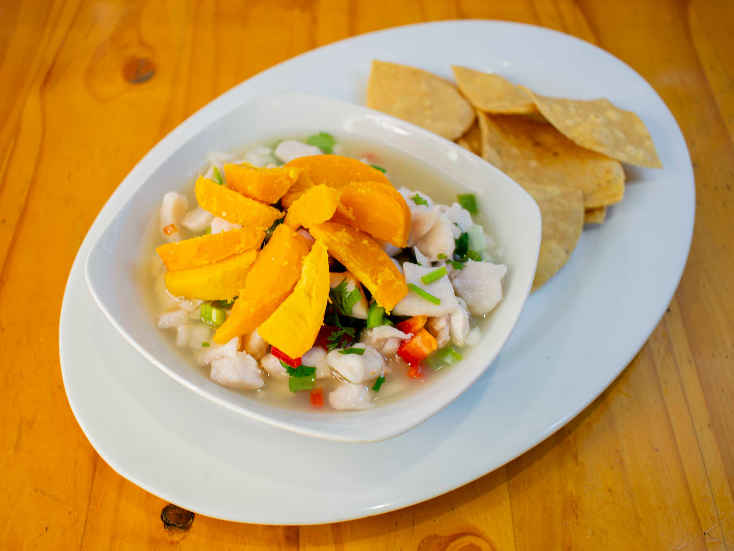 Ceviche con Pejibaye