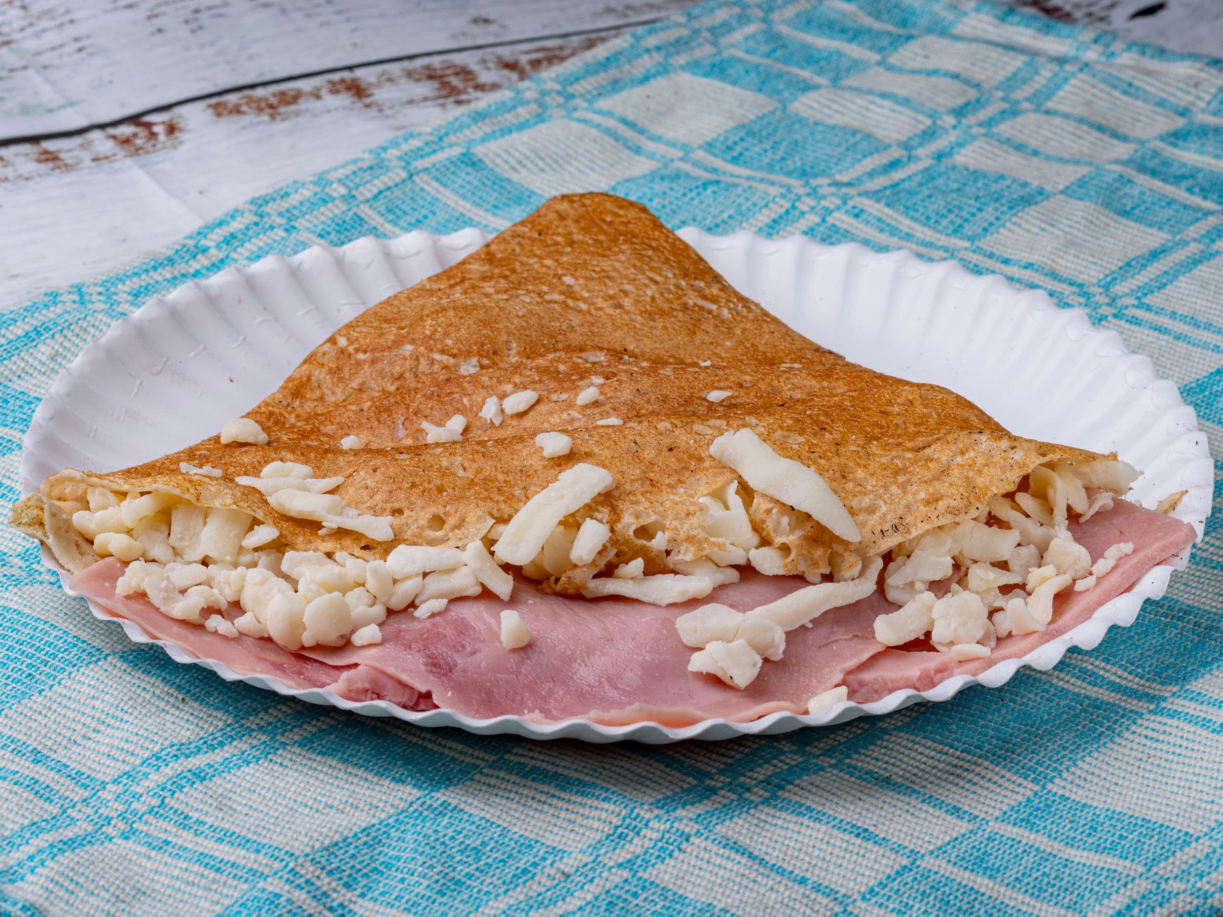 Crepa Salada con 2 Ingredientes