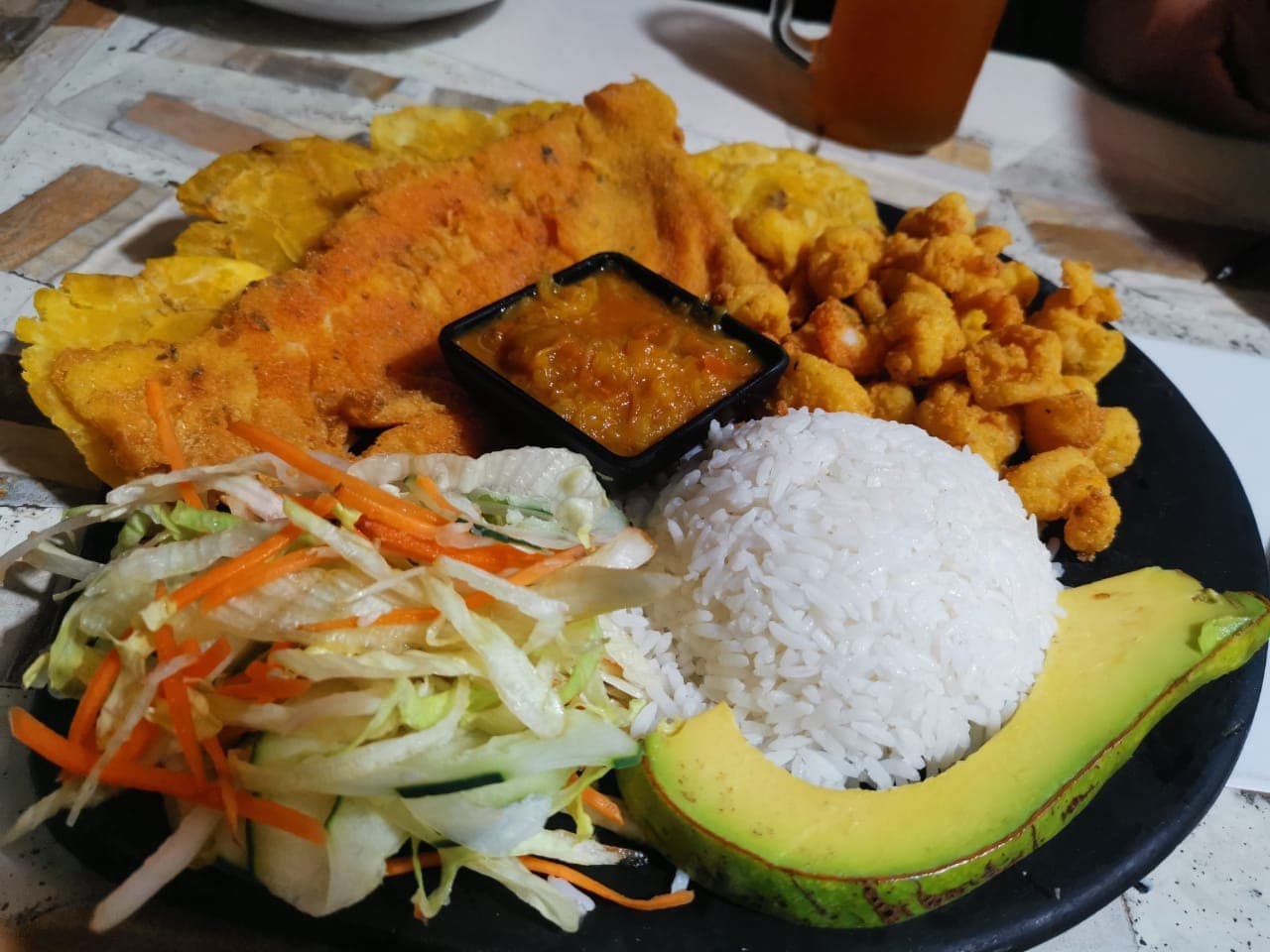 Trucha con Camarones
