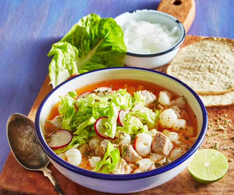 Pozole Mediano Mixto (Mediano)