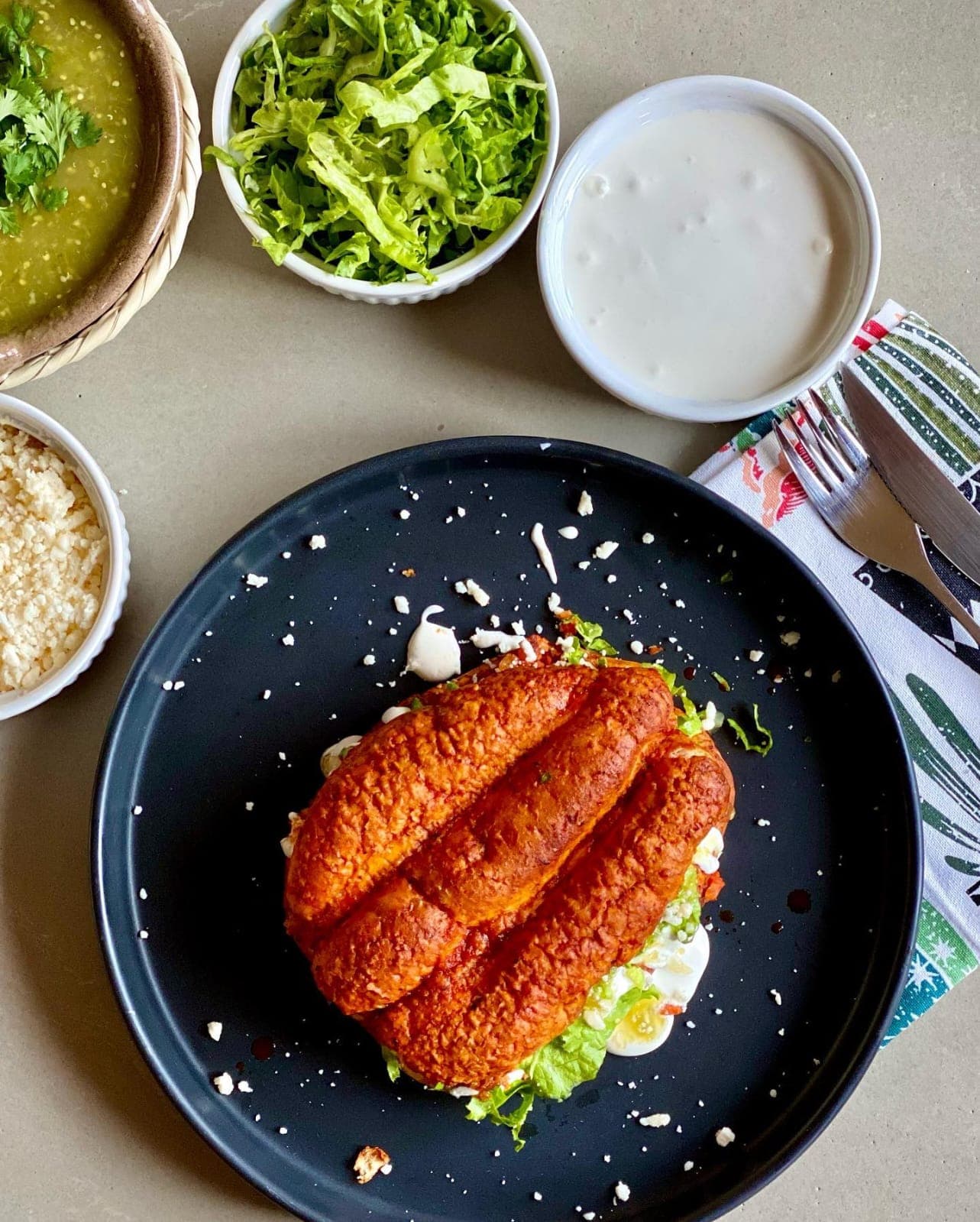 Pambazo de Pollo