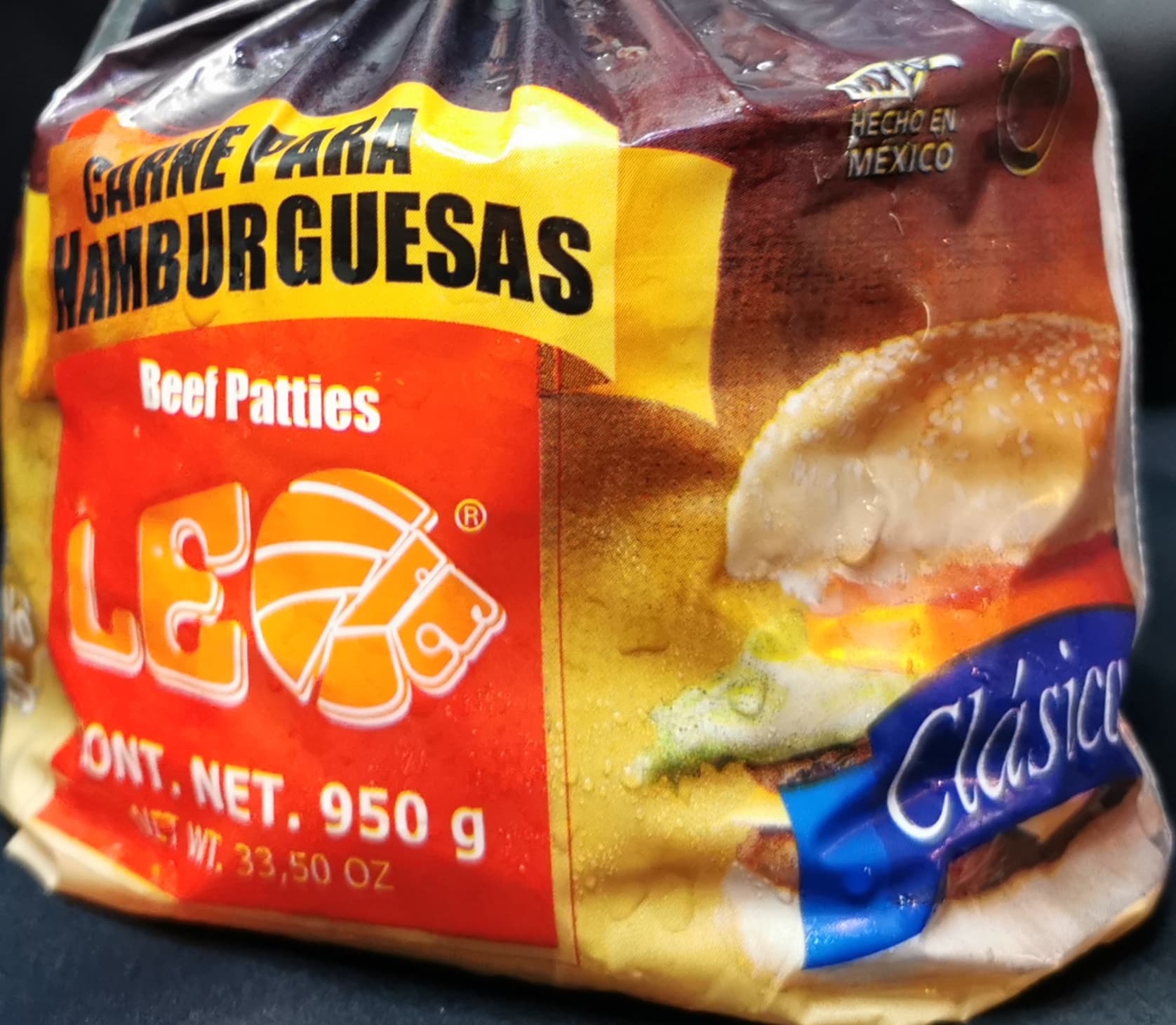 Carne p/Hamburguesa Clasica C/10 Pza .950kg