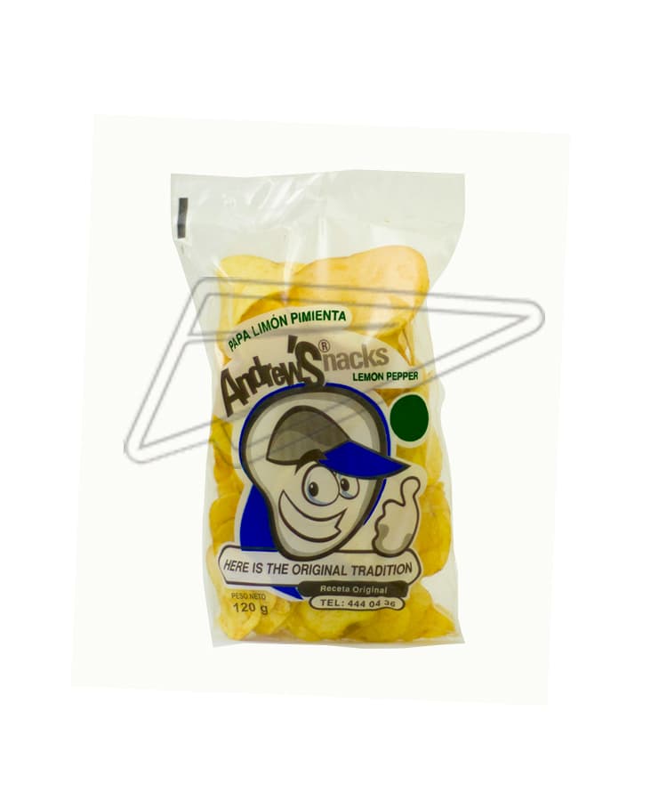 Papas Andrew´s  Limon Pimienta 120gr