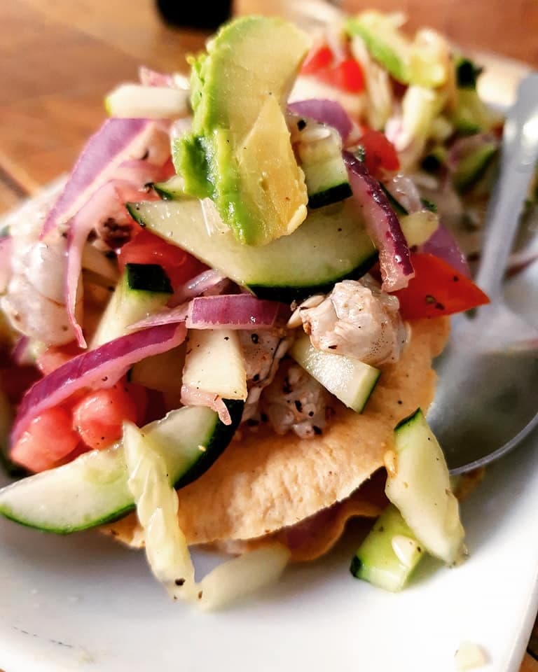 Tostada Mixta Camaron/Pulpo
