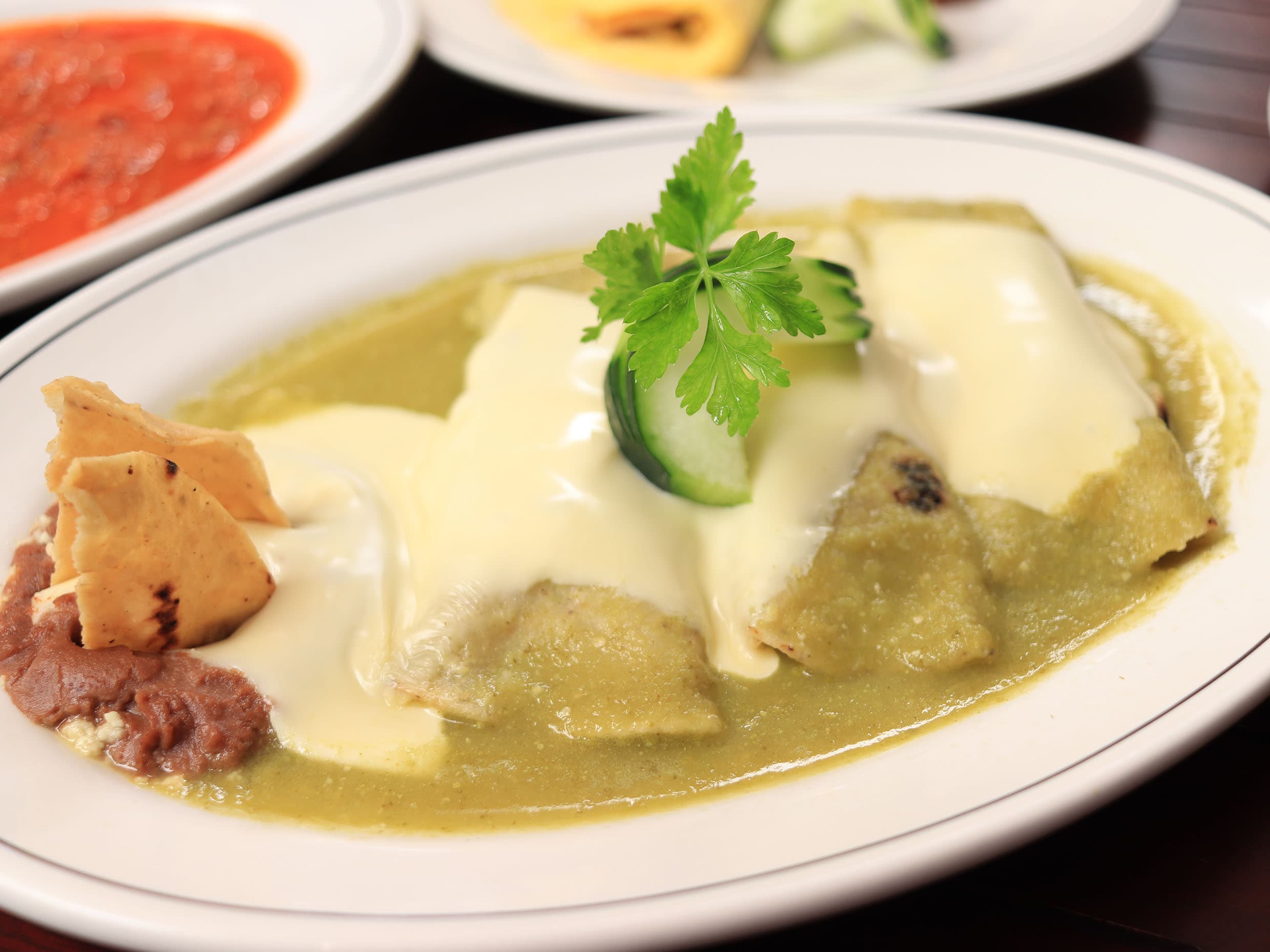 Enchiladas Suizas con Pollo