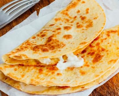 Quesadillas de jamón con queso