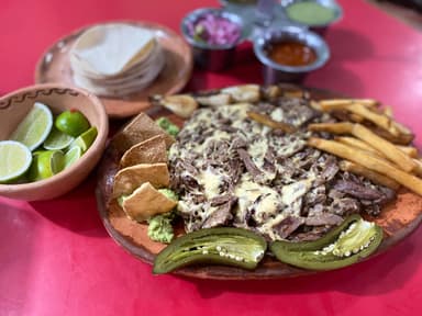 1/2 de Arrachera C/Queso