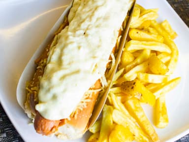 Perro Americano con papas