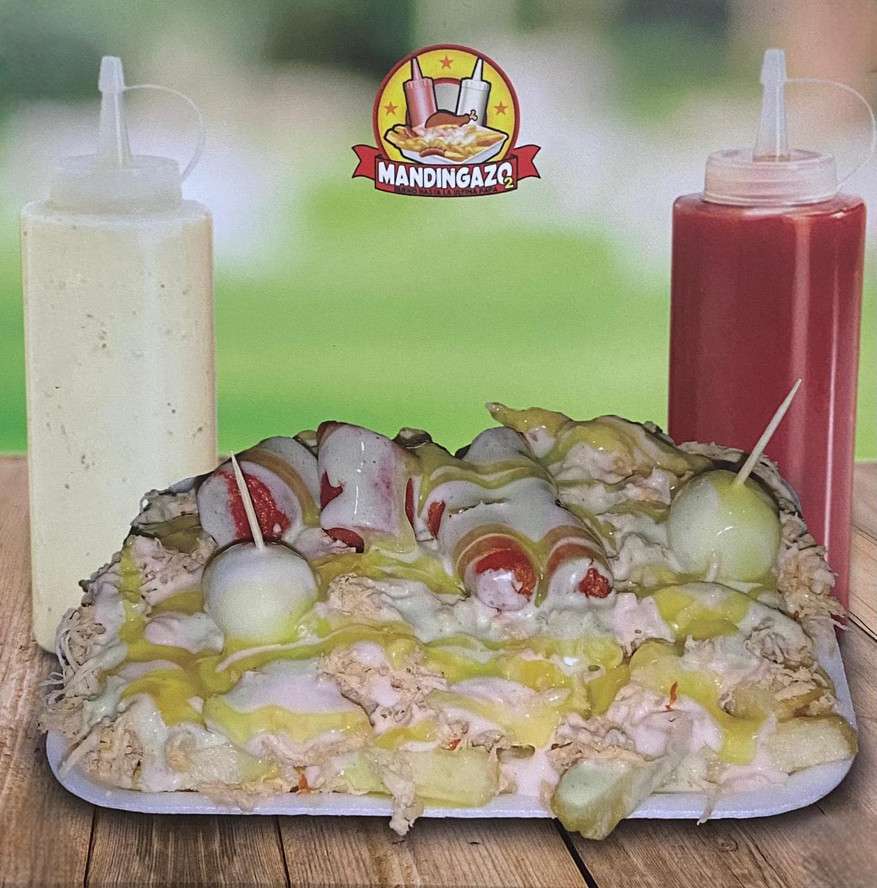 Salchipapa Mandipollo Especial