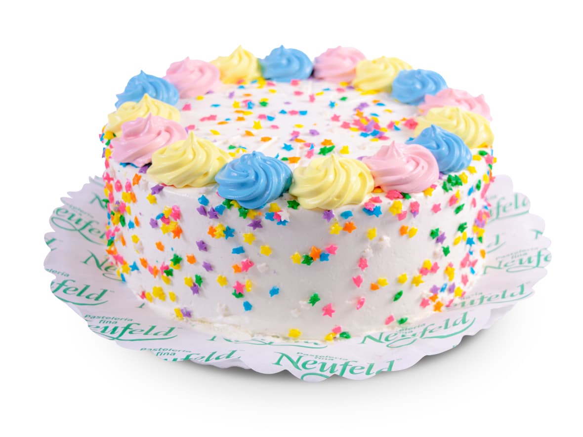 Pastel Arcoíris para 20 Porciones