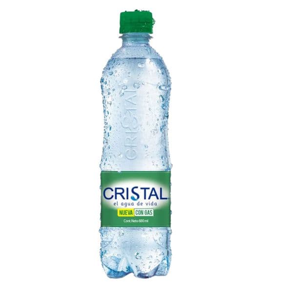Agua CRISTAL Con Gas 600 Ml