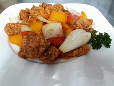 Carne de Cerdo en Salsa Agridulce