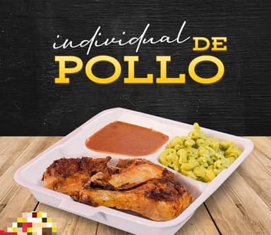 Individual de Pollo + Refresco de 600 Ml.