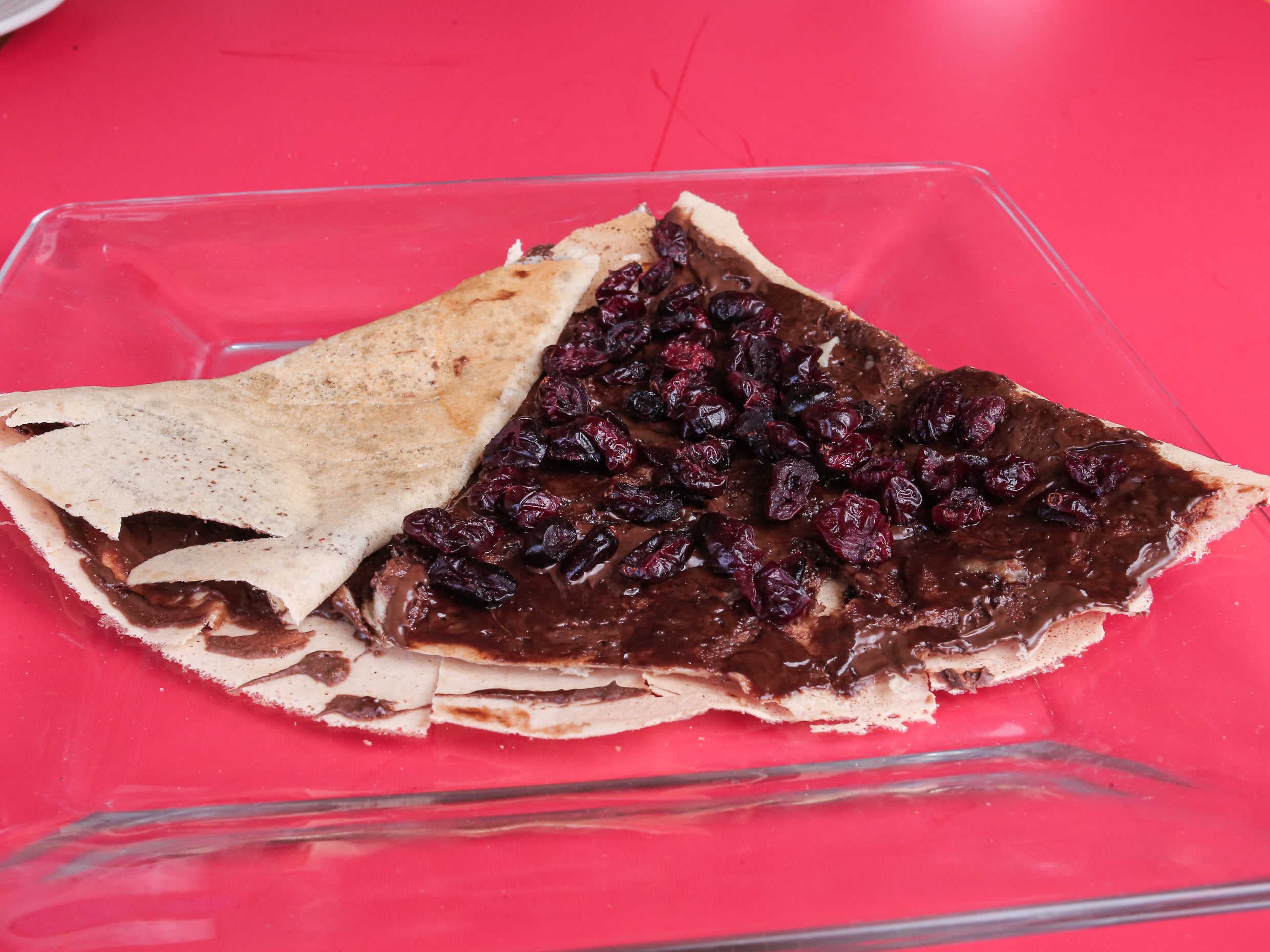 Crepa de Nutella con Arándano