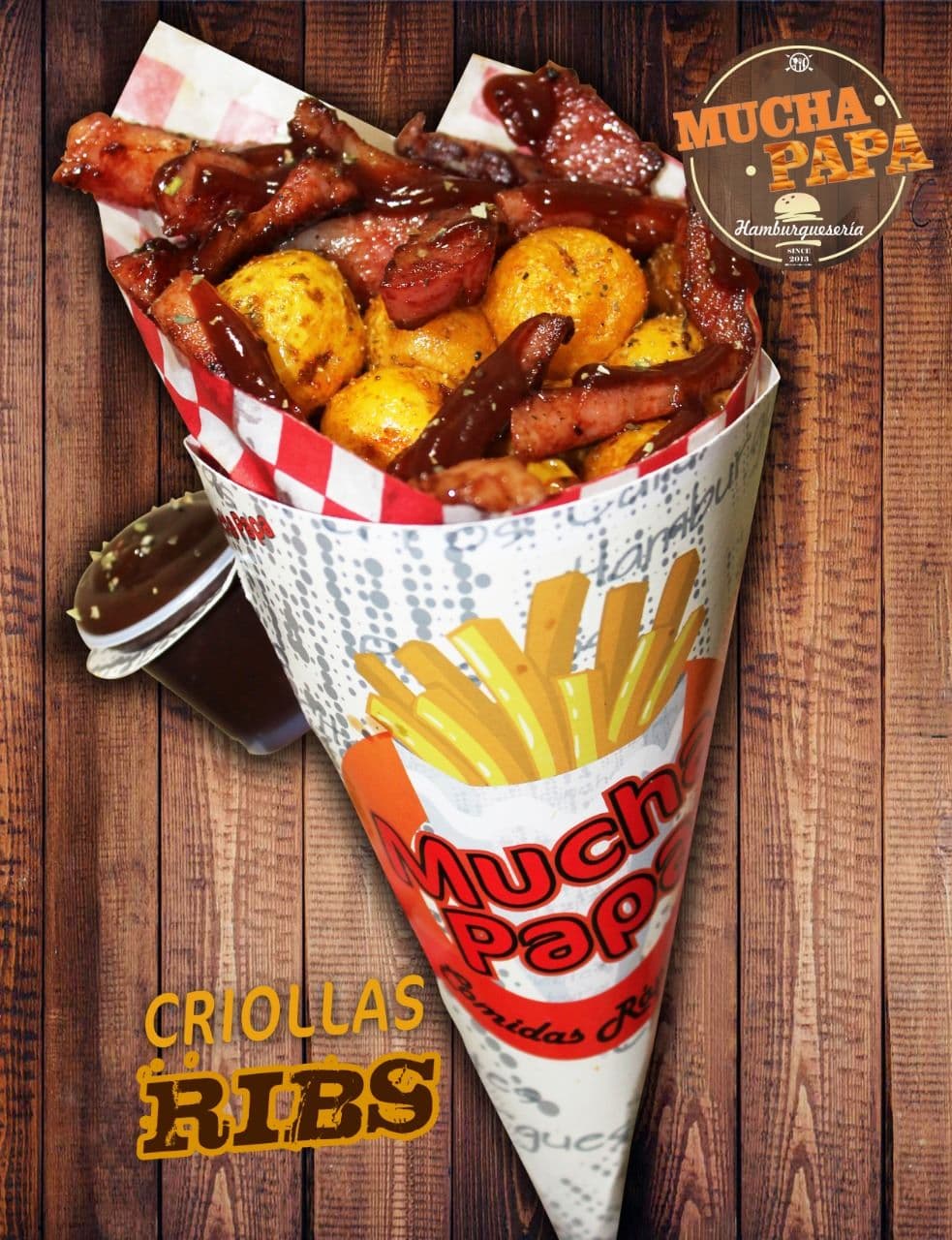 Cono de Papas - Criollas Ribs