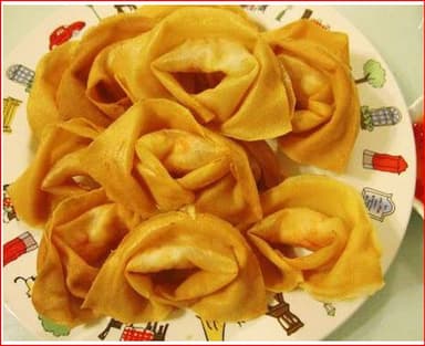 Wantan Frito en Salsa Agridulce(4 unidades)