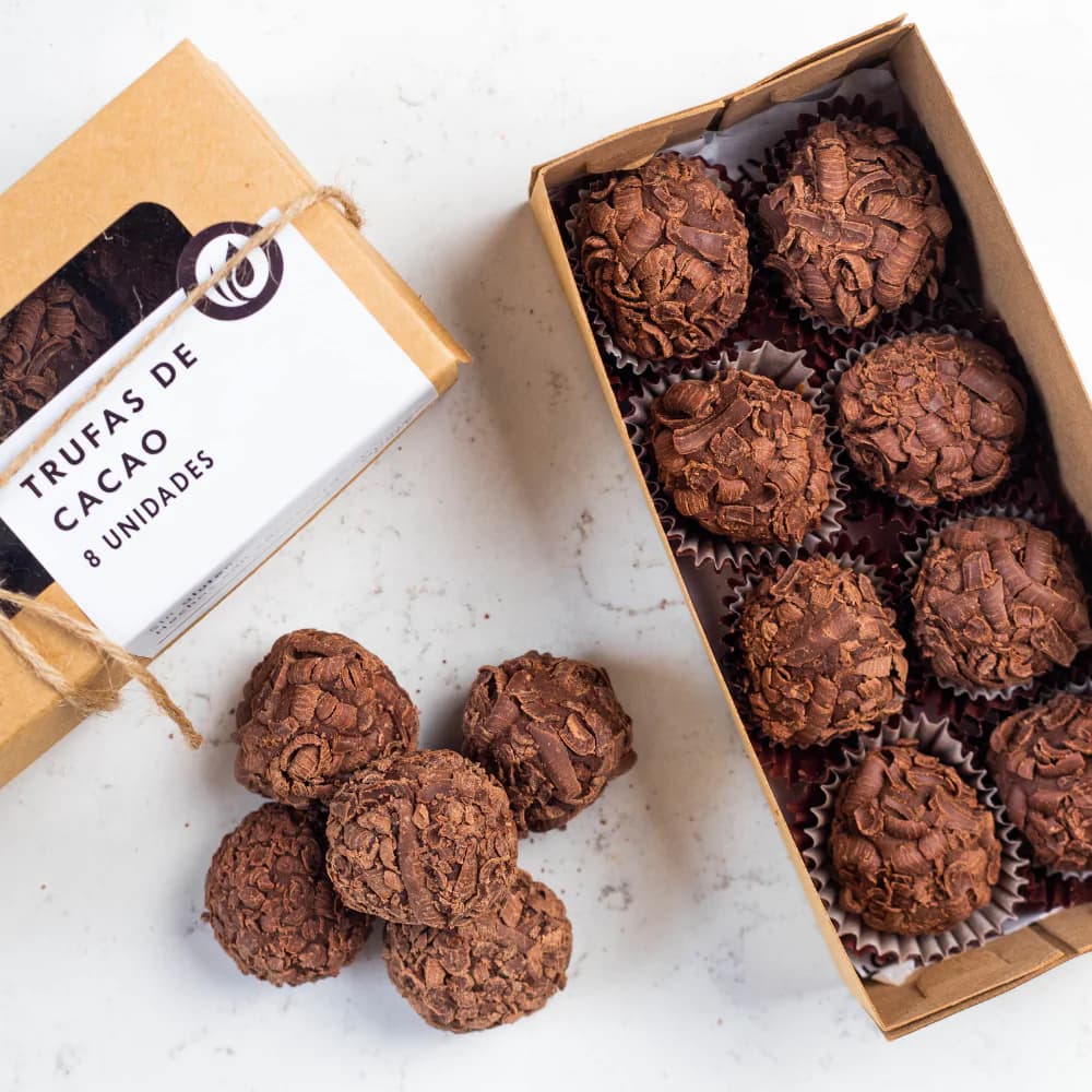 Caja Trufas de Cacao Orgánico 8 uds