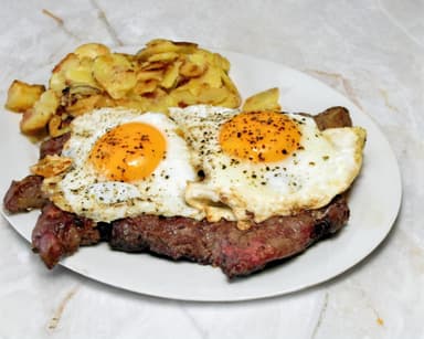 Bife a Caballo 200 gr