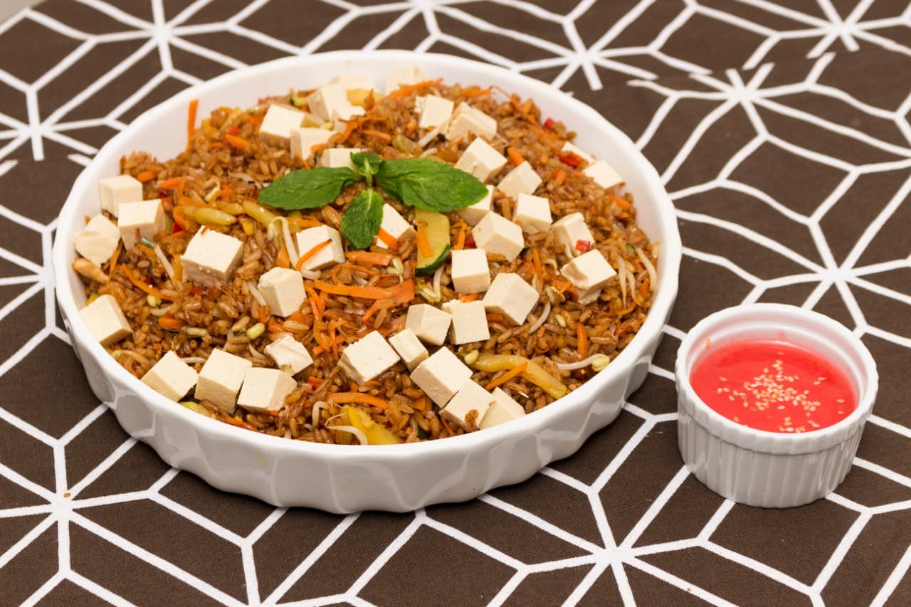 Arroz Vegetariano Con Tofu 3 Personas