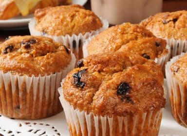 Café + Muffins de Vainilla y Pasas