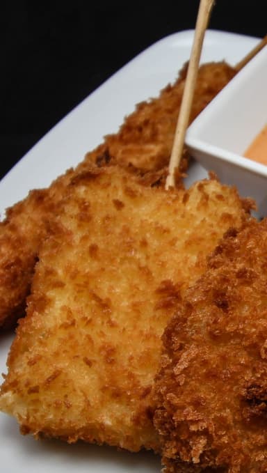 Kushiages de Queso