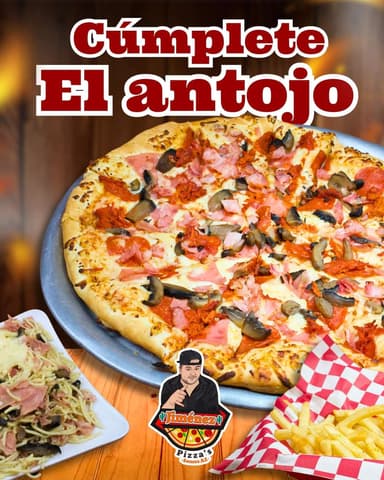 Combo Pizza Especial (Carnes) + Papas