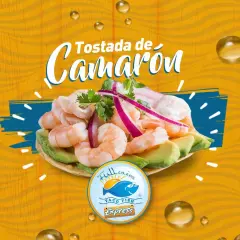 TOSTADA CEVICHE DE CAMARON