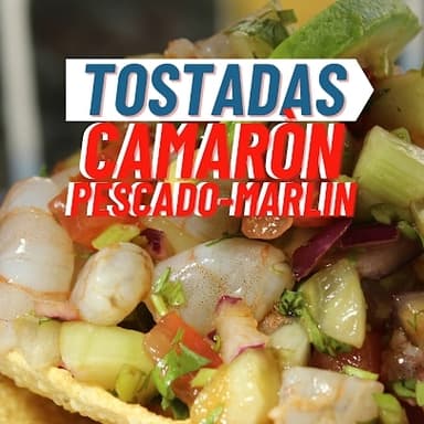 Tostadas de Ceviche de Camarón
