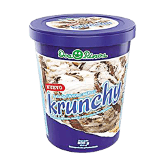 Helado Krunchy Dos Pinos 1/4 gl 500 g