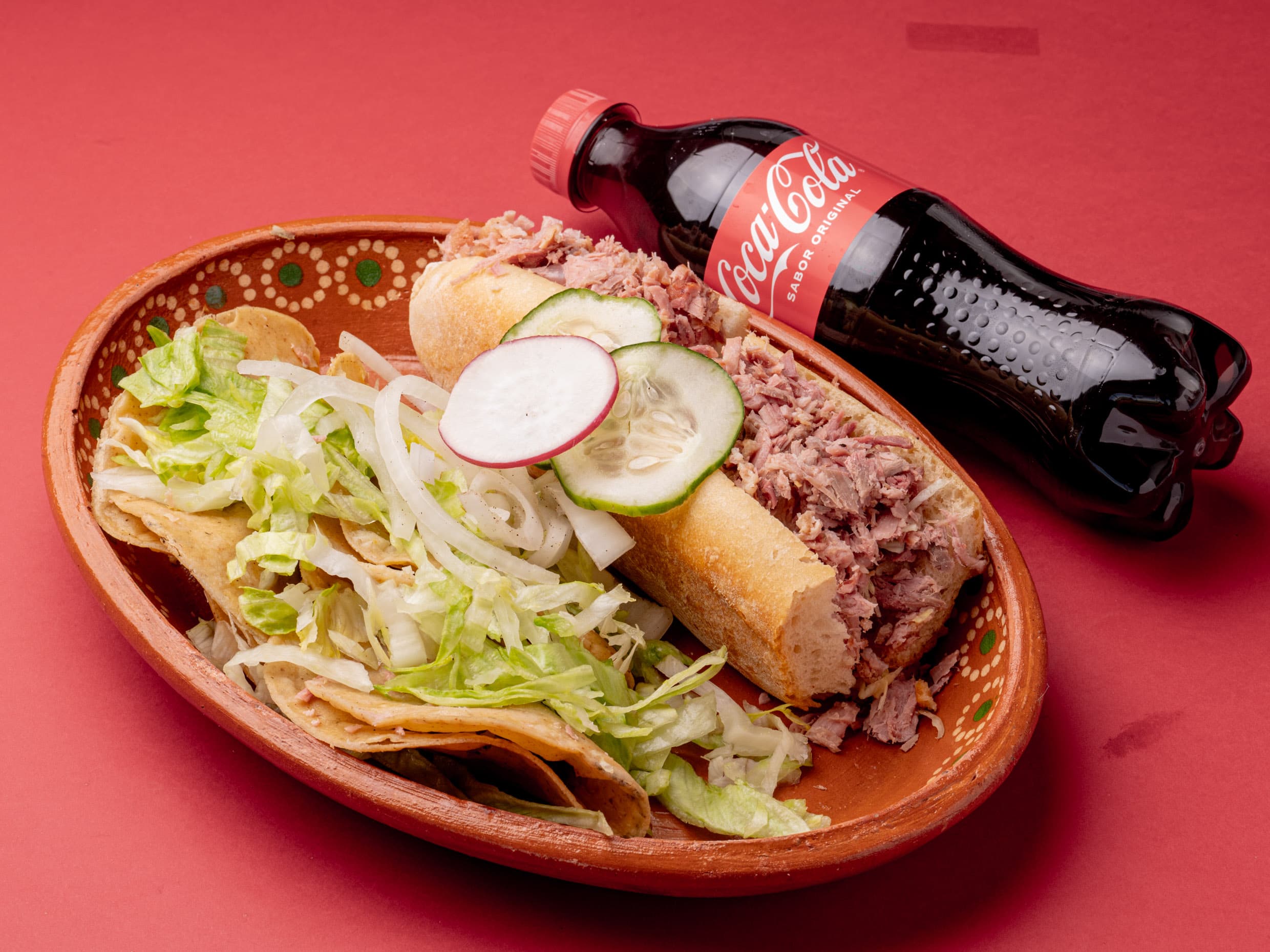 Combo:1Torta Carnitas+3TacosDorado+1Refresco-