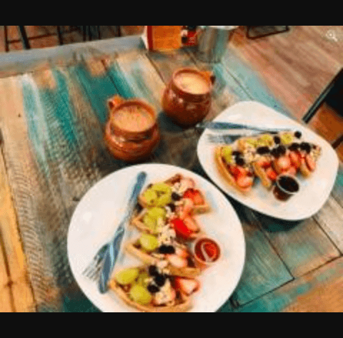 Combo Waffles y Licuado