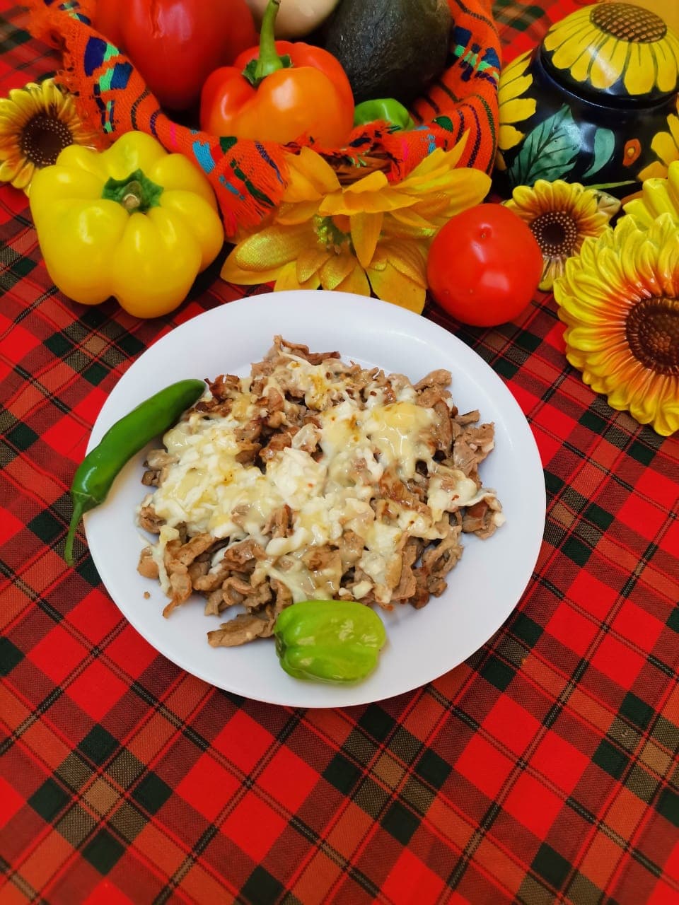 Bistec con Queso