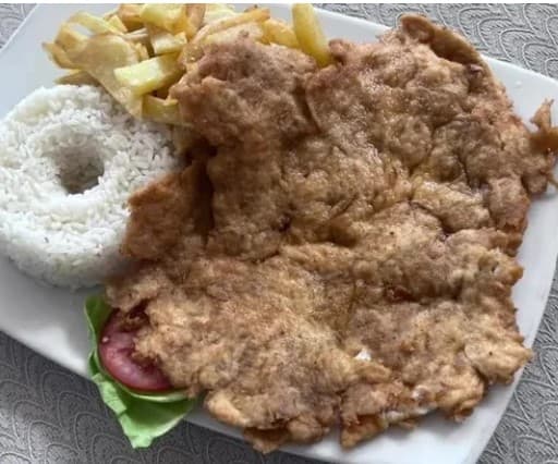 Pollo Apanado con arroz
