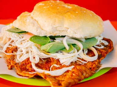 CEMITA DE CARNE ENCHILADA