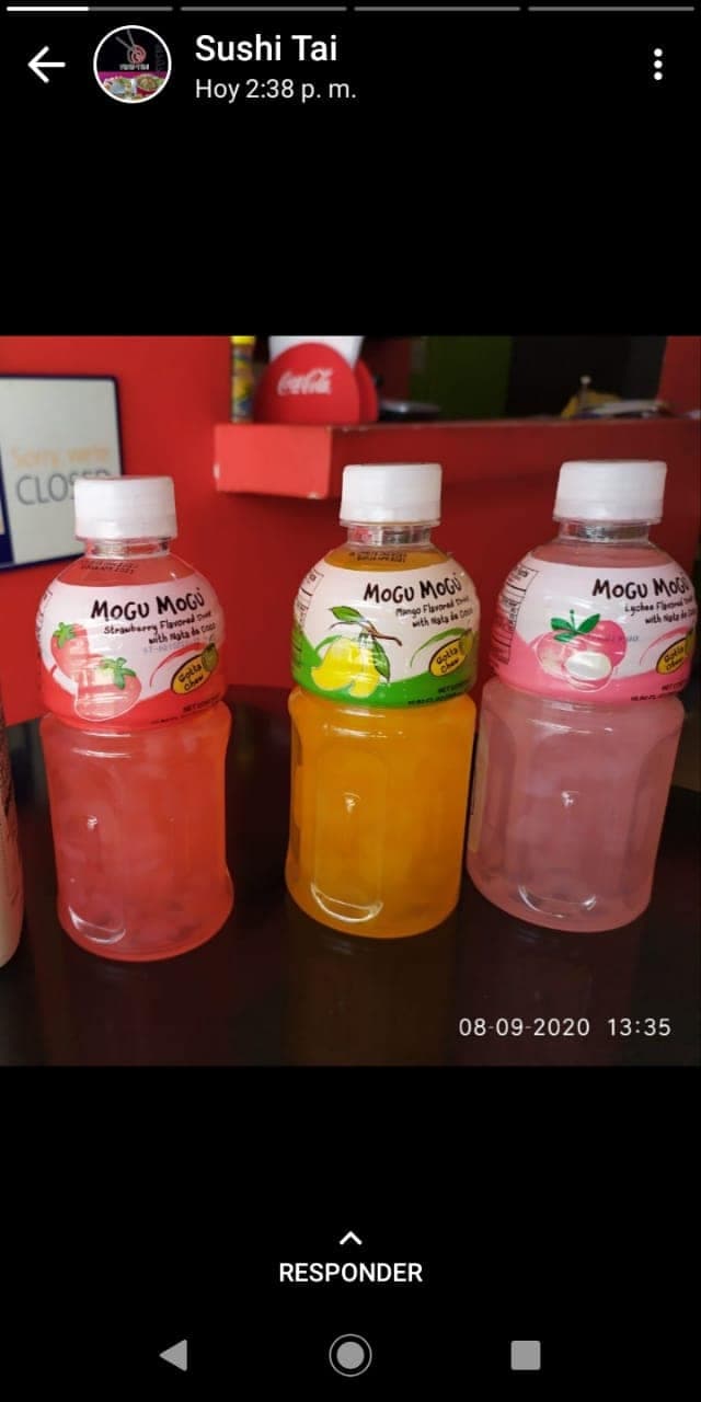 Mogu bebida tailandesa fresa