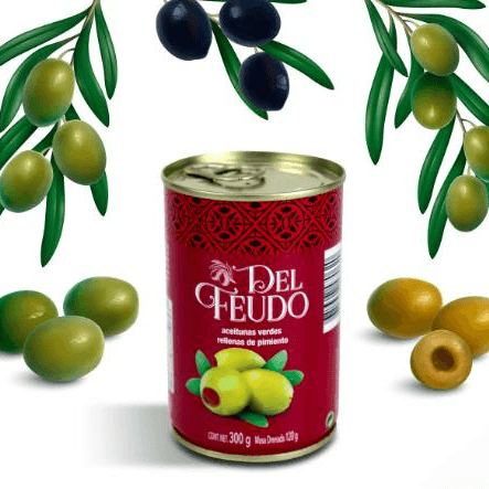 Aceitunas del Feudo con Pimiento 300 grs