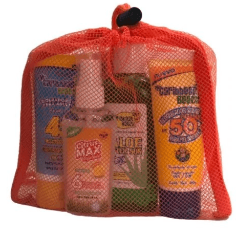 Kit de viaje  Caribbean Beach Varios 4 Piezas