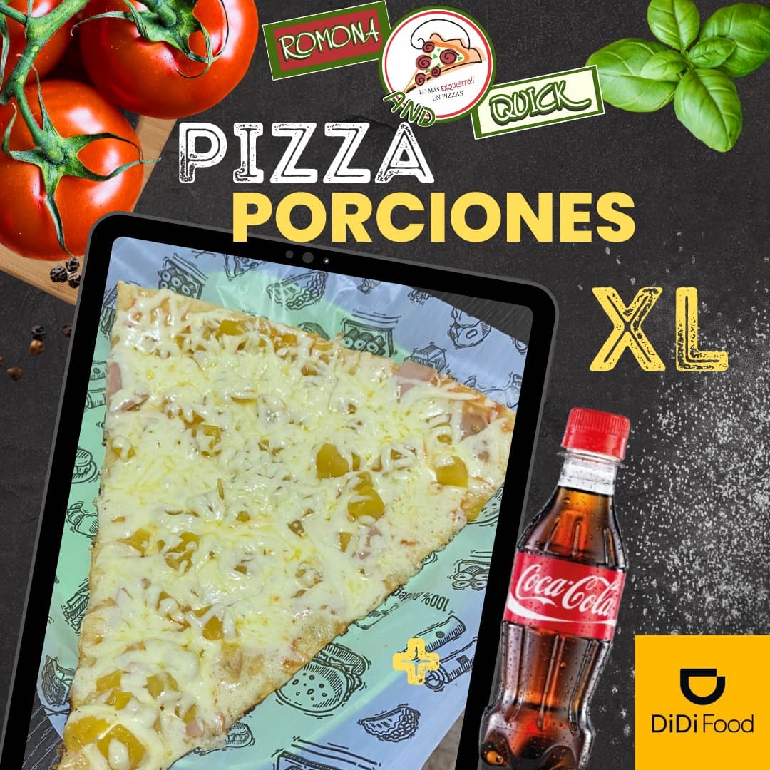 Porcion Pizza XL  + Gaseosa Mini
