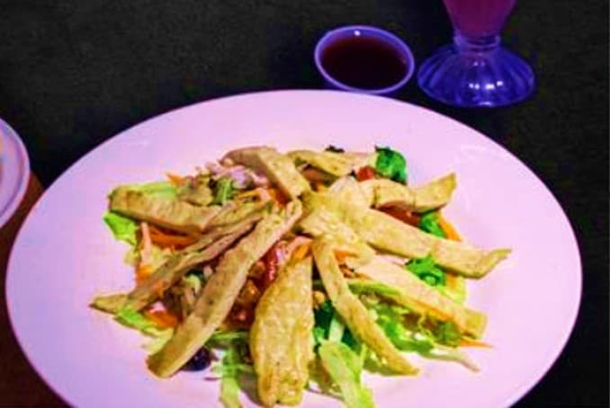 Fajitas de Pollo a la Plancha con Ensalada